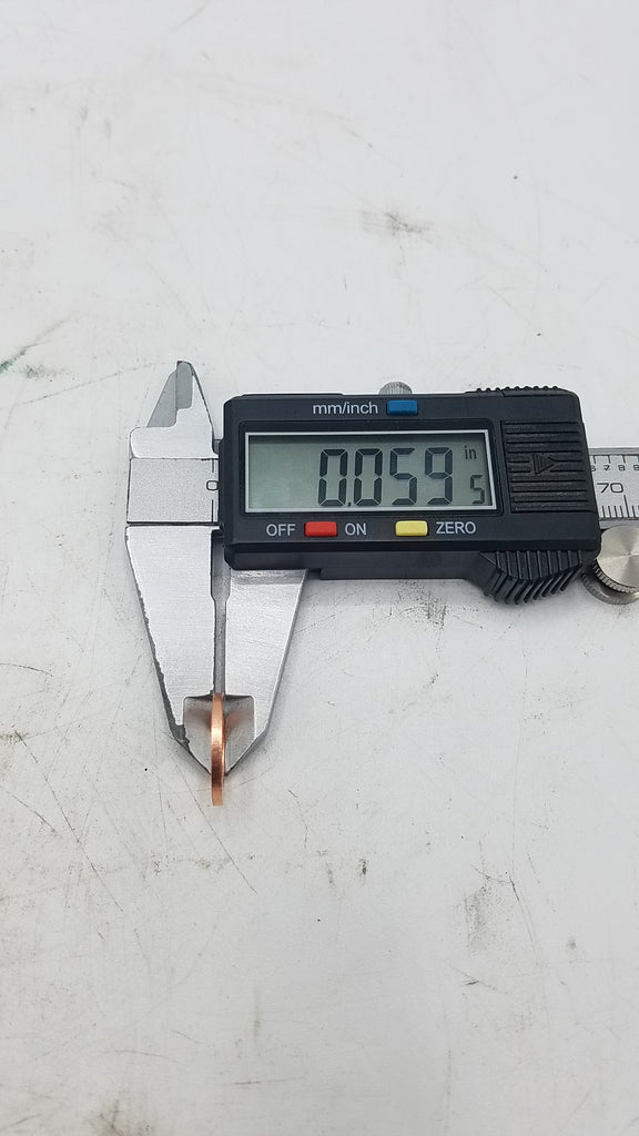 WASHER, COPPER, UFP DISC BRAKE BANJO FITTING, (fits most calipers, BP18-045) use with 32307U bolt, and 32275U Fitting(32230U)