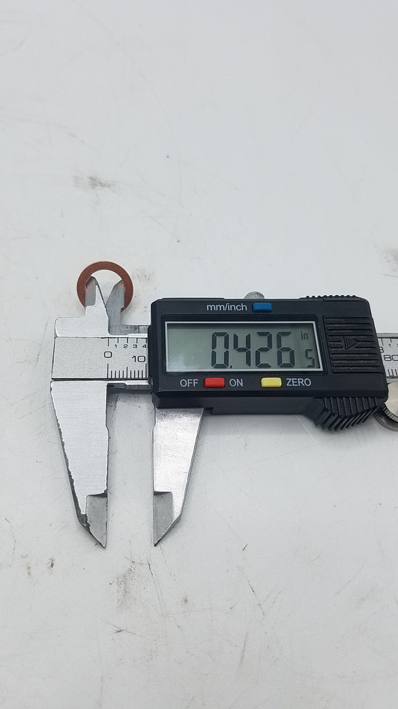 WASHER, COPPER, UFP DISC BRAKE BANJO FITTING, (fits most calipers, BP18-045) use with 32307U bolt, and 32275U Fitting(32230U)