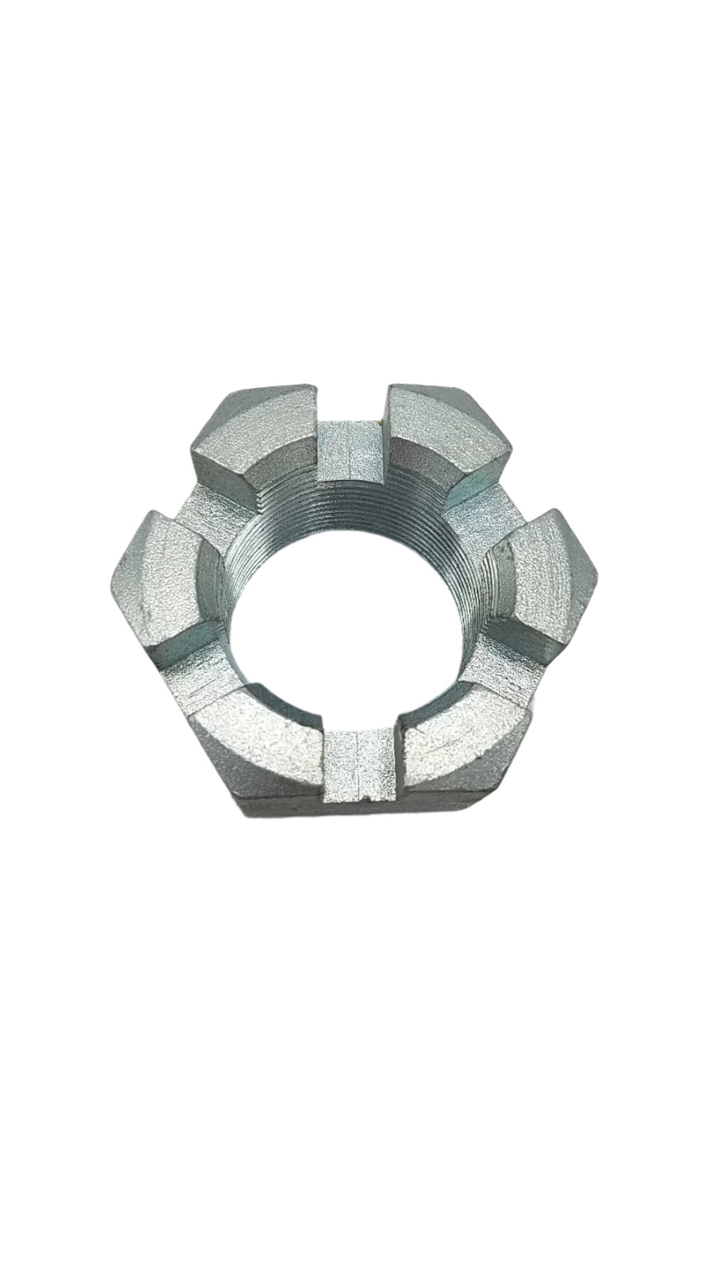 Lippert LCI Steel Locknut 1-3/4"-12 Thread Size Castle Nut Zinc Plated, For Rockwell 12K -16K axle (330037)
