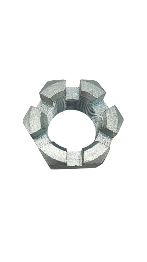 Lippert LCI Steel Locknut 1-3/4"-12 Thread Size Castle Nut Zinc Plated, For Rockwell 12K -16K axle (330037)