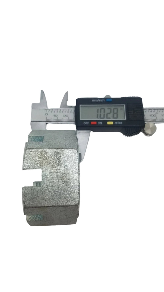 Lippert LCI Steel Locknut 1-3/4"-12 Thread Size Castle Nut Zinc Plated, For Rockwell 12K -16K axle (330037)