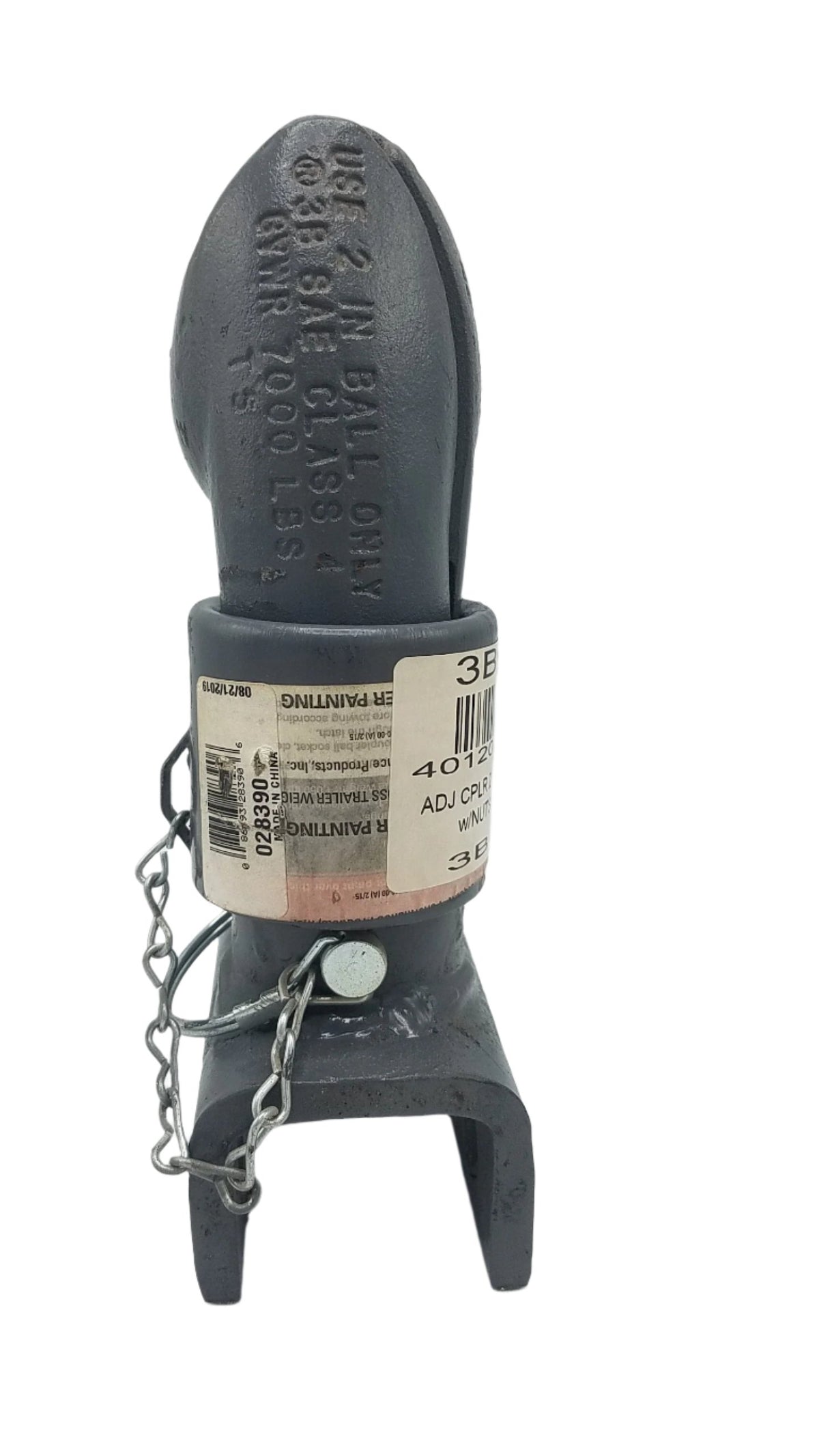 Adjustable coupler 2" 7K BLLDOG (INCLUDES NUTS & BOLTS) (3B6M-KIT)