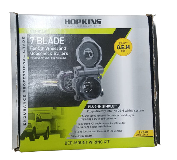 10 foot Hopkins Endurance 5th Wheel/Gooseneck 90-Degree Wiring Harness with 7-Pole Plug (41157)