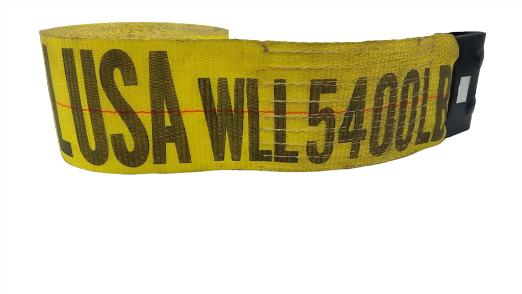 4" x 30 Winch Strap with Flat Hook (4821XW-30F)