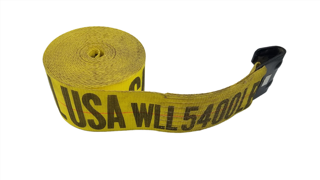 4" x 30 Winch Strap with Flat Hook (4821XW-30F)