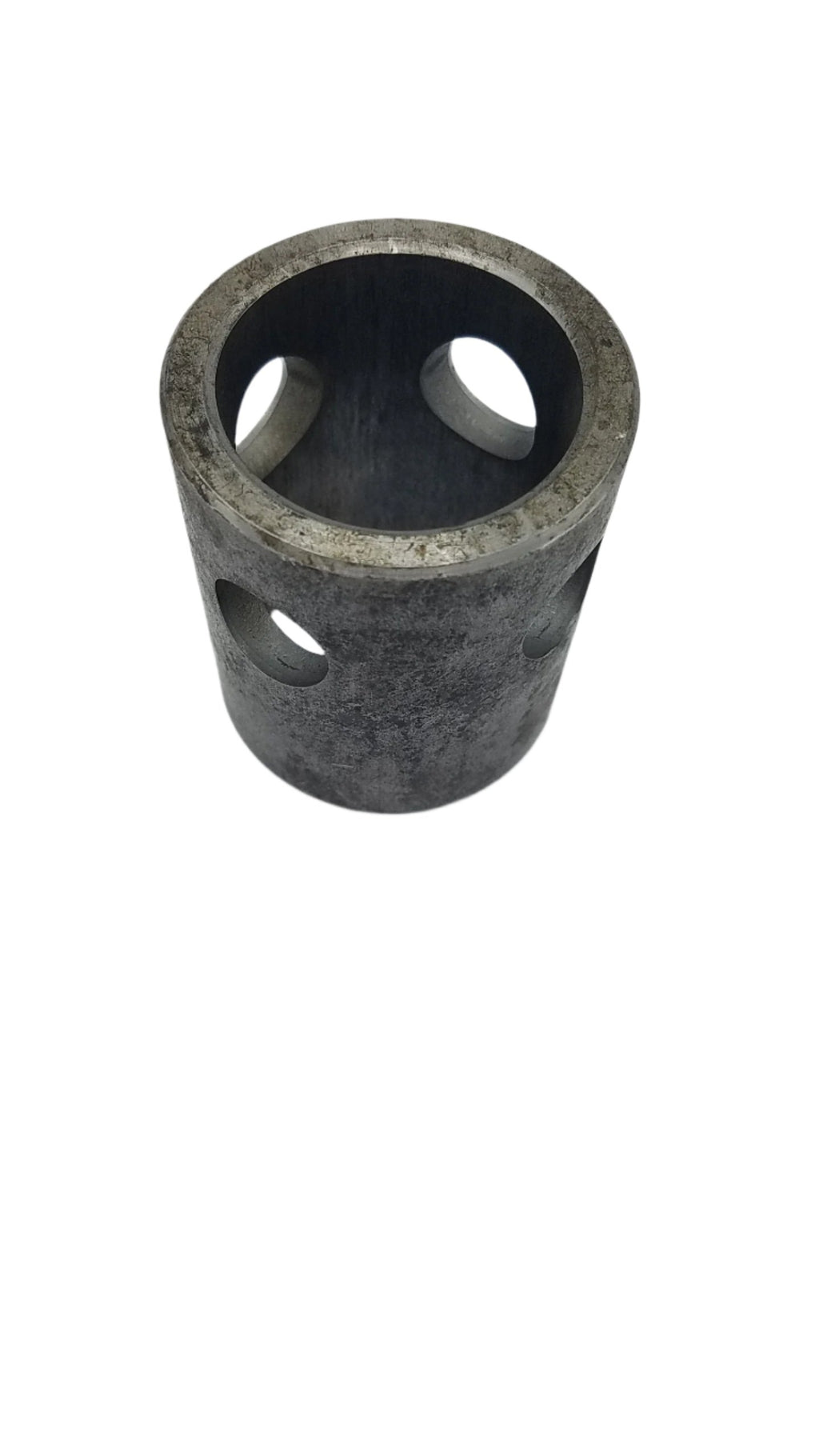 Bulldog Tube Mount Male Weld on for 5 K Sidewind Jacks, Dimensions of 2" OD x 2-1/4" tall , 5/8" Pin hole, Used with 2-1/2" OD / 2"ID female pipe mount (5006)