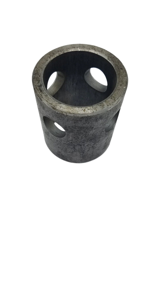 Bulldog Tube Mount Male Weld on for 5 K Sidewind Jacks, Dimensions of 2" OD x 2-1/4" tall , 5/8" Pin hole, Used with 2-1/2" OD / 2"ID female pipe mount (5006)