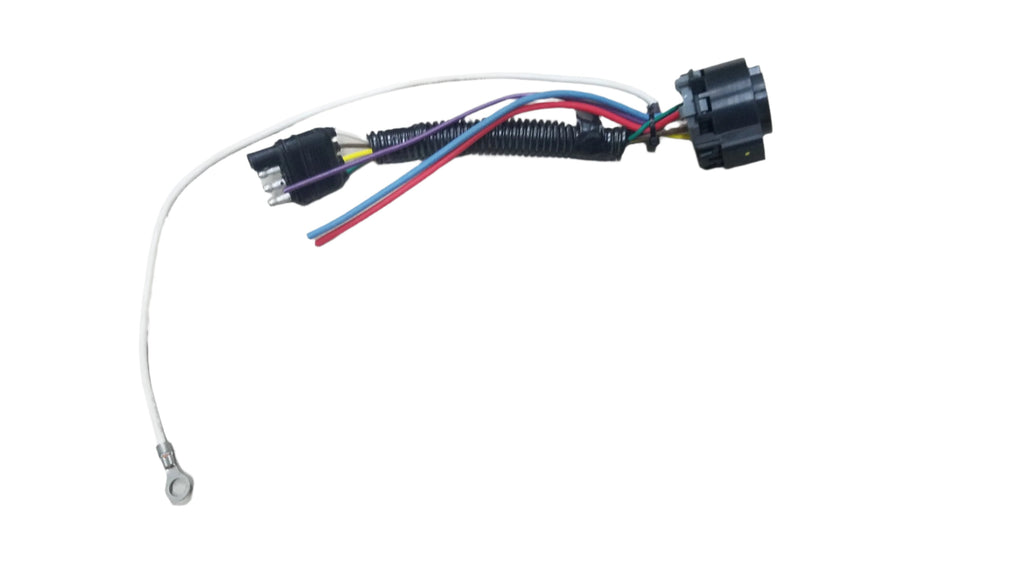 OEM plug, 4 Flat Plug to common OEM 7way with 3 wires stub (47201)