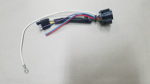 OEM plug, 4 Flat Plug to common OEM 7way with 3 wires stub (47201)
