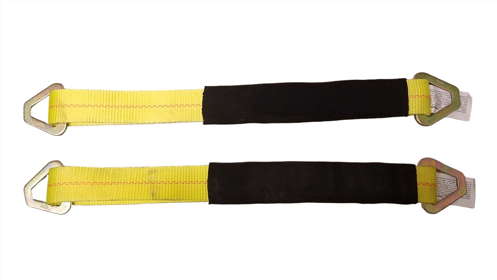 (PAIR) 2" x 2' Axle Straps with Delta Rings (802AS-2)