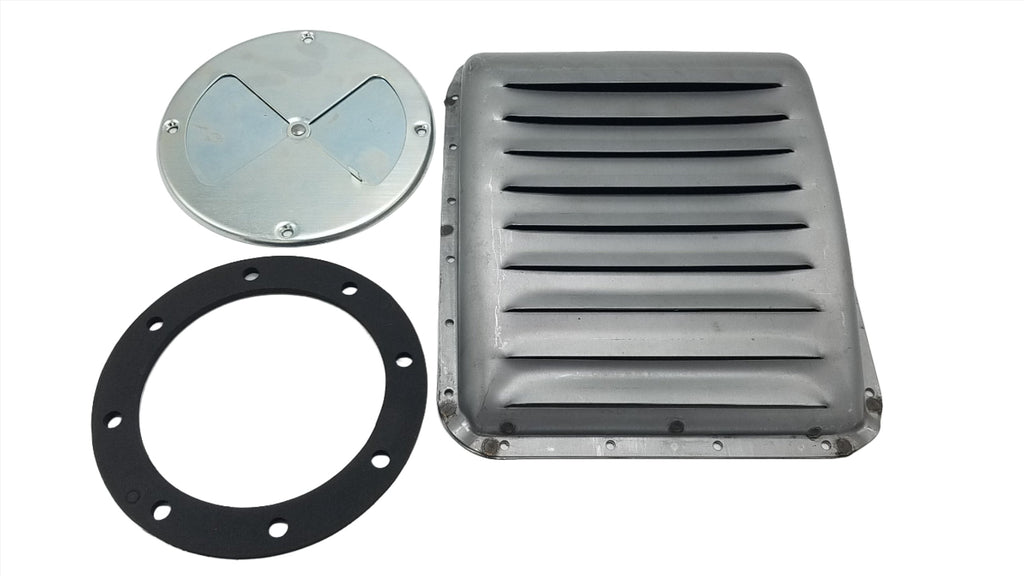 2-Piece roof Vent for Enclosed Trailers, Metal, 10" x 12" (9139)