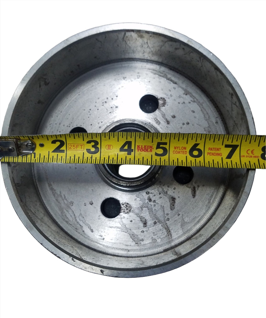 2-Dexter 7" 4x4 Drums 2000# with Left and Right Side 7" Dexter Genuine Backing Plates (817316-B-DEX)