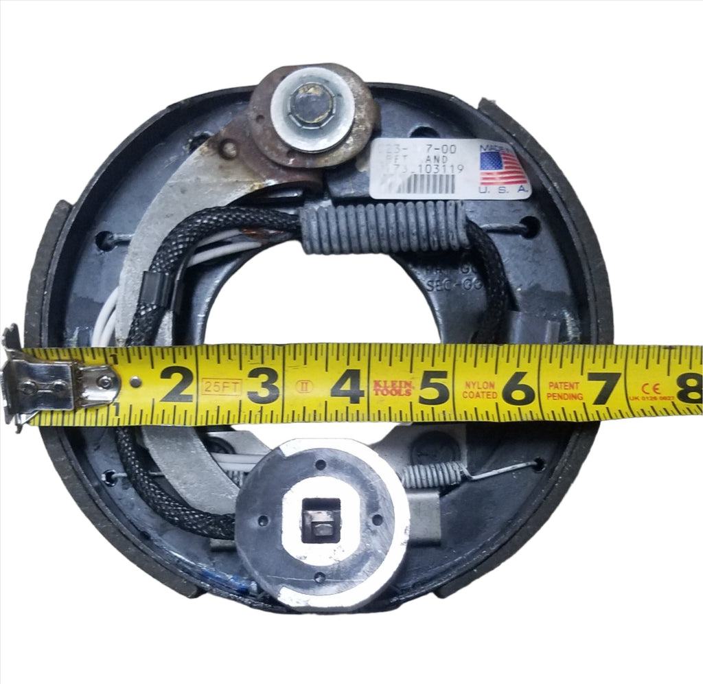 2-Dexter 7" 4x4 Drums 2000# with Left and Right Side 7" Dexter Genuine Backing Plates (817316-B-DEX)