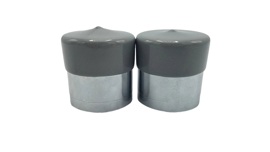 1 Pair 3500# Chrome Bearing Buddy Protectors 1.98" with Bras RG07-040 (BP-198-1P)