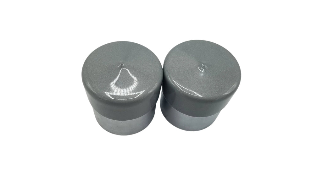 1 Pair 3500# Chrome Bearing Buddy Protectors 1.98" with Bras RG07-040 (BP-198-1P)