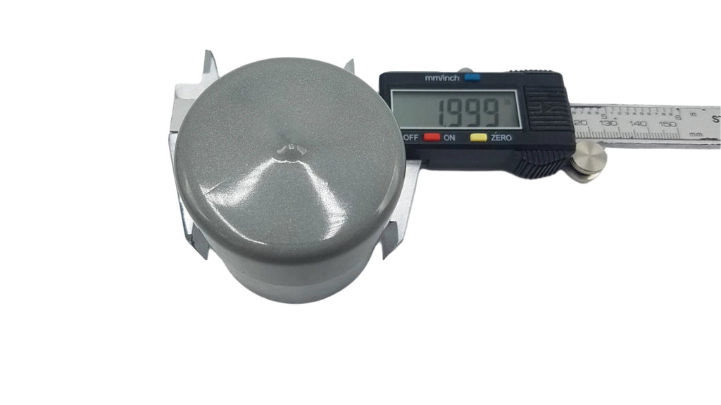 1 Pair 3500# Chrome Bearing Buddy Protectors 1.98" with Bras RG07-040 (BP-198-1P)