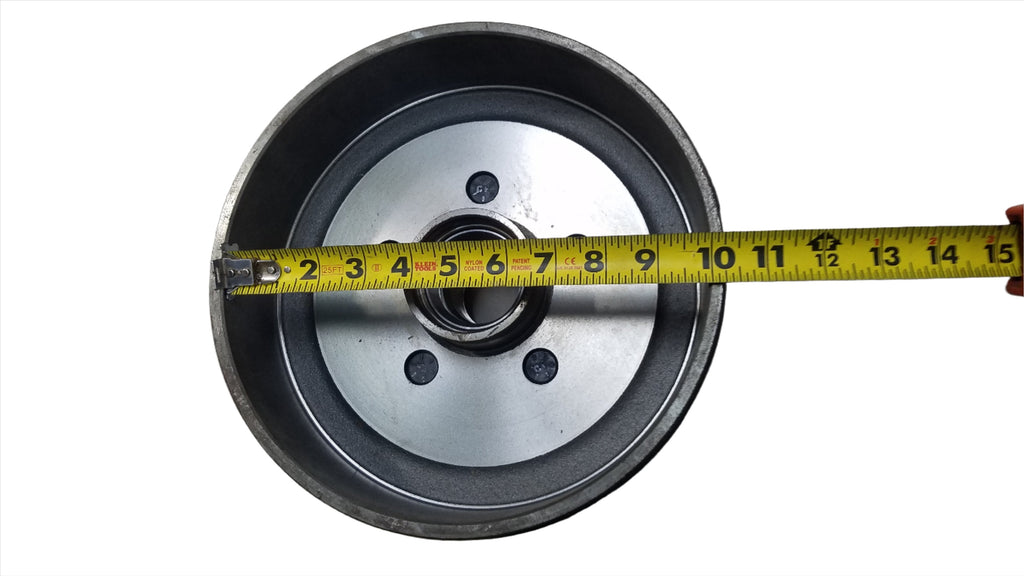 1-5x4.75 Dexter 5 Lug 3500# Drums with Dexter 10 Never Adjust Backing Plate Right Side (945475-B-FSA-DEX-R)