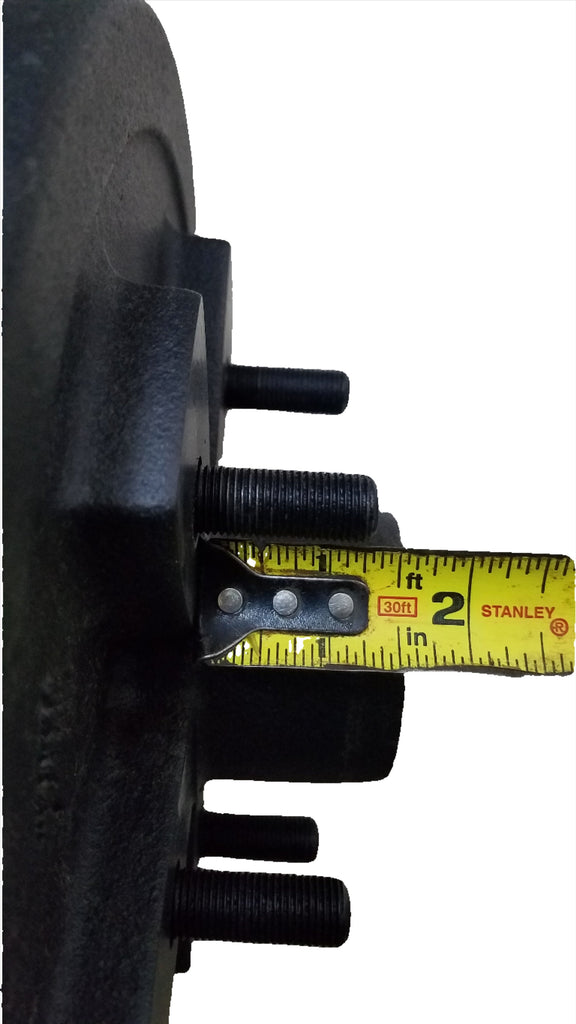 1-5x5 Dexter 5 Lug 3500# Drums with Dexter 10" Never Adjust Backing Plate Left Side (94550-B-FSA-DEX-L)