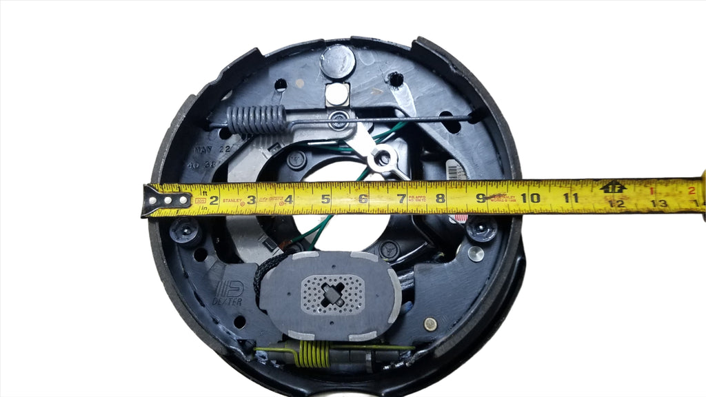 1-5x5 Dexter 5 Lug 3500# Drums with Dexter 10" Never Adjust Backing Plate Left Side (94550-B-FSA-DEX-L)
