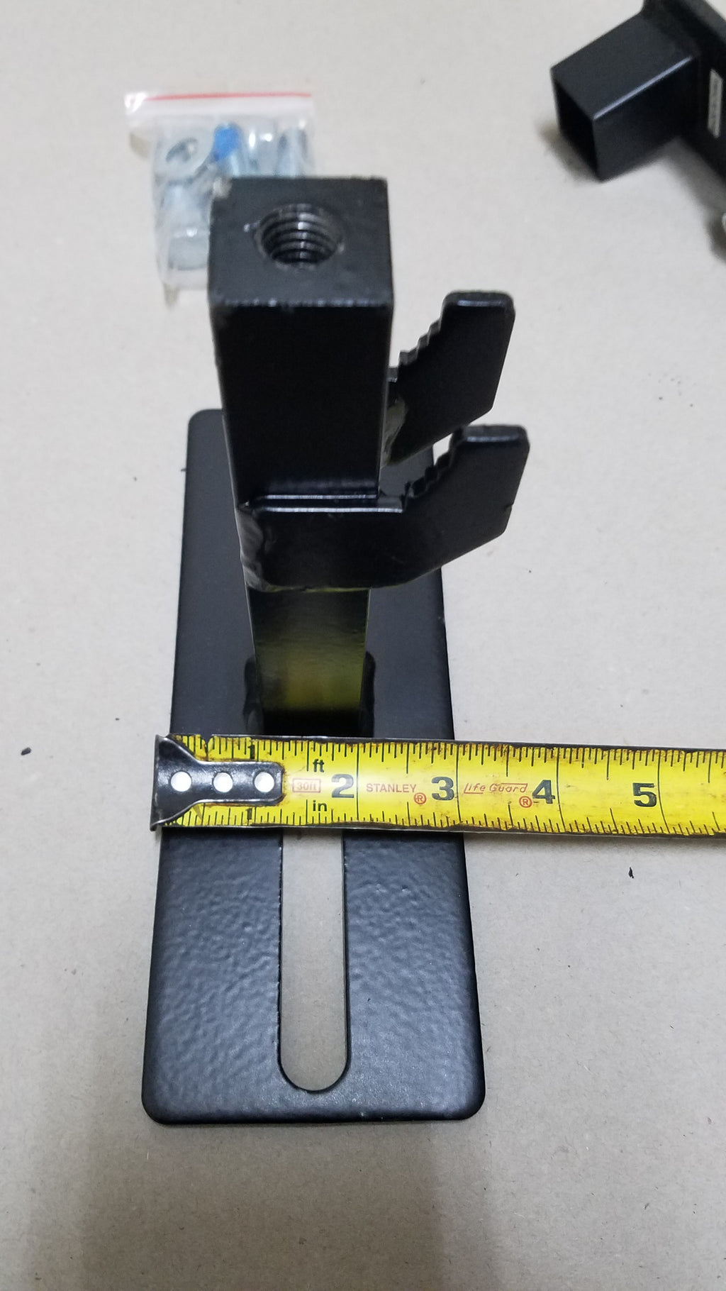 Spare Tire Carrier for Trailer with Angle-Iron Railing - Clamp On (99045)