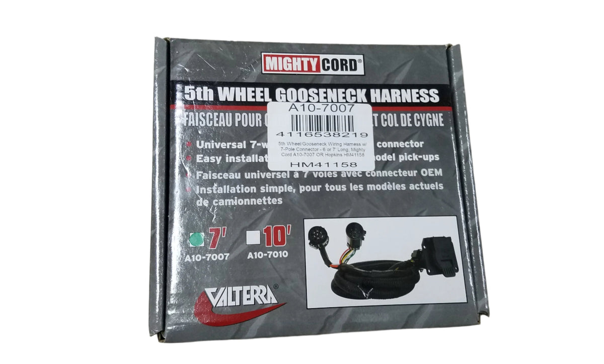 Mighty Cord 5th Wheel/Gooseneck Wiring Harness w/ 7-Pole Connector - 7 Long (A10-7007)