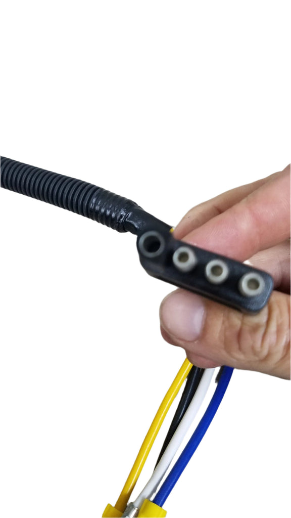 Mighty Cord Trailer Connector Adapter - 4-Way Flat to 7-Way RV Style - 12" Harness (A10-7084VP)