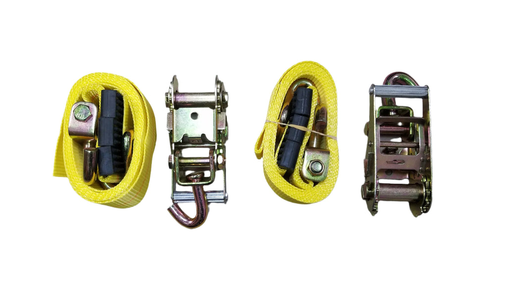 Pair of Cargo Control 2 x 10 Adjustable Wheel Lashing with Ratchet and Grips (ADJ-2R10WL-LOTOF2)