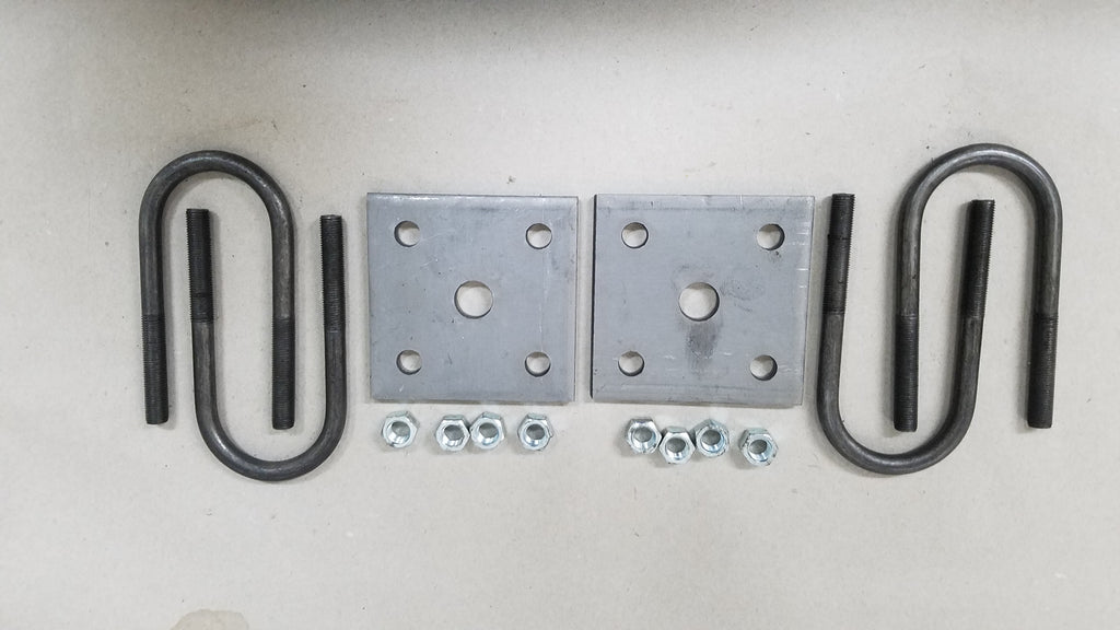U-Bolt Kit, 1.75" x 4.25" x 3/8"-24, Fits 2000# (APUBR-10)