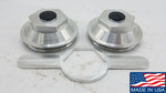 X2 Oil Cap, billet Aluminum, for 21-36 fits drums 9-44 9-27 9-28 12 threads 4" WITH WRENCH (21-36-BILLET-WRENCH-KITX2)