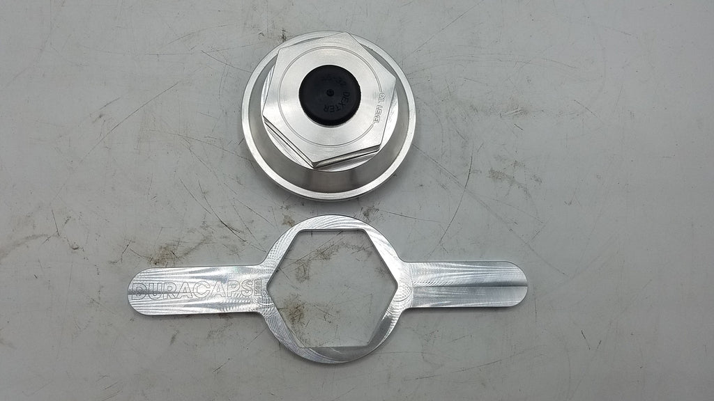 X1 Oil cap, 21-88, Solid Billet Aluminum 3.5" WITH WRENCH (21-88-BILLET-WRENCH-KIT)