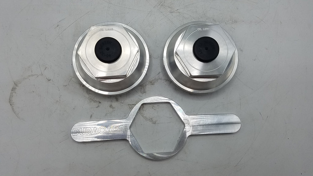 X4 Oil cap, 21-88, Solid Billet Aluminum 3.5" WITH WRENCH (21-88-BILLET-WRENCH-KITX4)