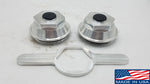 X2 Oil cap, 21-88, Solid Billet Aluminum 3.5" WITH WRENCH (21-88-BILLET-WRENCH-KITX2)