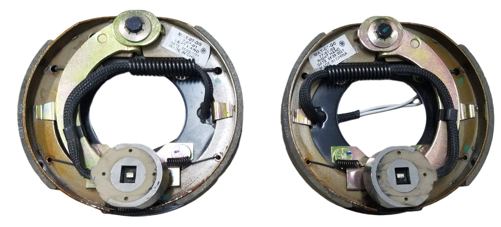 Pair 7" 2000#, Electric Brake Backing Plates, Fits Dexter Trailer Brake Axle (7EB-1P)