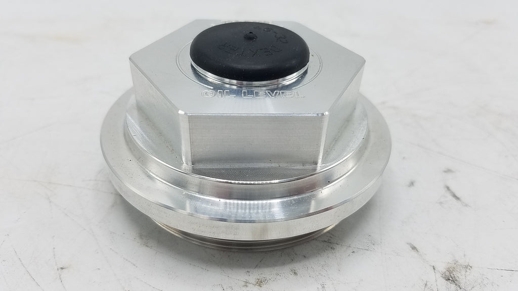 X2 Oil Cap, 2.875"-12, Billet Aluminum, Fits Lippert & Dexter, 6K-8K, WITH WRENCH (21-35-BILLET-WRENCH-KITX2)