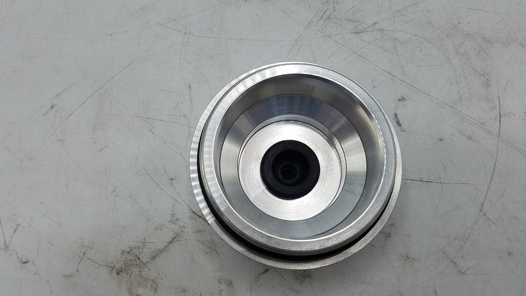 X2 Oil Cap, 2.875"-12, Billet Aluminum, Fits Lippert & Dexter, 6K-8K, WITH WRENCH (21-35-BILLET-WRENCH-KITX2)