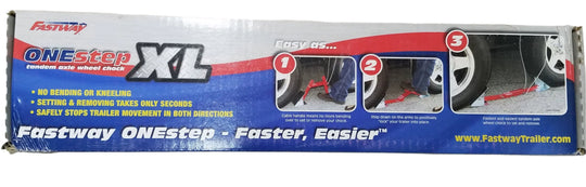 Fastway XL One Step Wide Track Dual Axle Trailer Wheel Chock (84-00-4150)