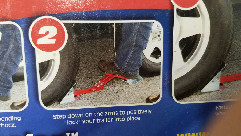 Fastway XL One Step Wide Track Dual Axle Trailer Wheel Chock (84-00-4150)