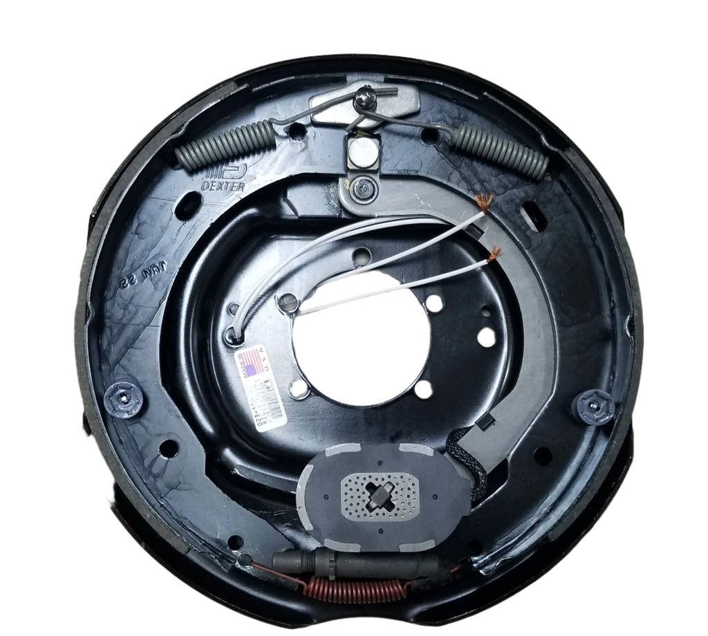 Add Brakes Basic Kit, 8 x 6.5 GENUINE DEXTER Drums & Backing Plates 1/2" Studs 7000# (92865-B-DEX)