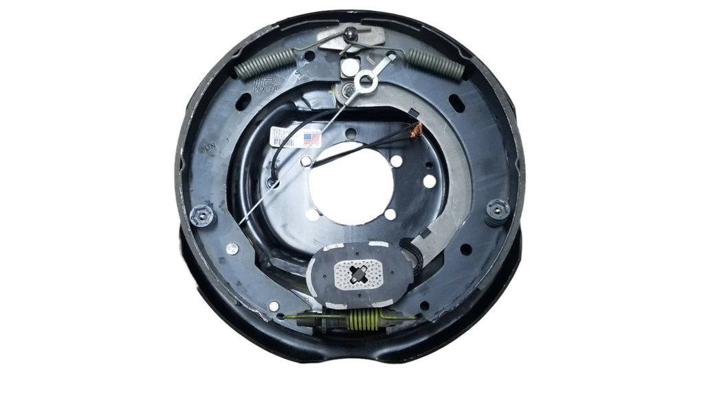 Add Brakes Kit 8 x 6.5 Genuine Dexter 1/2 Stud Never Adjust 7K Backing Plates (92865-B-FSA-DEX)