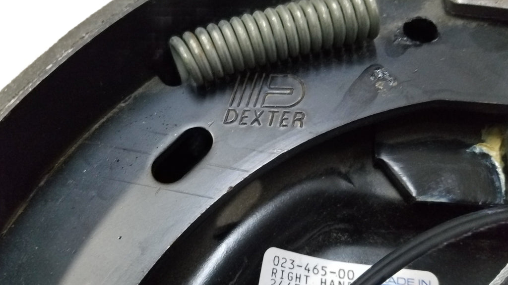 Add Brakes Kit 8 x 6.5 Genuine Dexter 1/2 Stud Never Adjust 7K Backing Plates (92865-B-FSA-DEX)