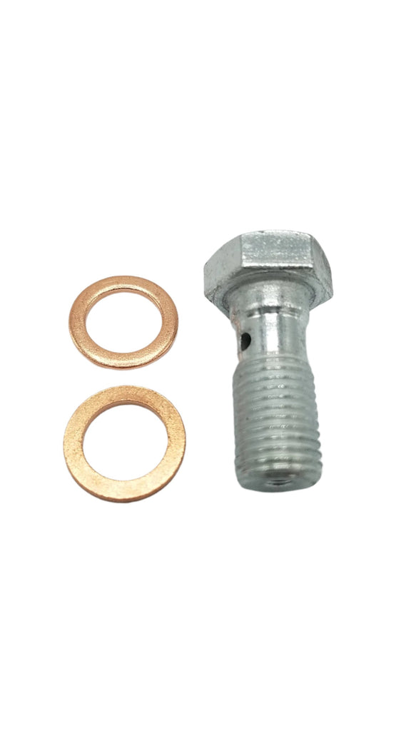 Banjo Bolt + 2 copper washers - 7/16-20 fits Dexter and UFP Brake Caliper (32307U+2x32230U)
