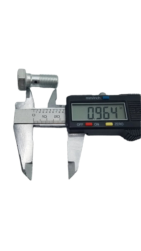 Banjo Bolt + 2 copper washers - 7/16-20 fits Dexter and UFP Brake Caliper (32307U+2x32230U)