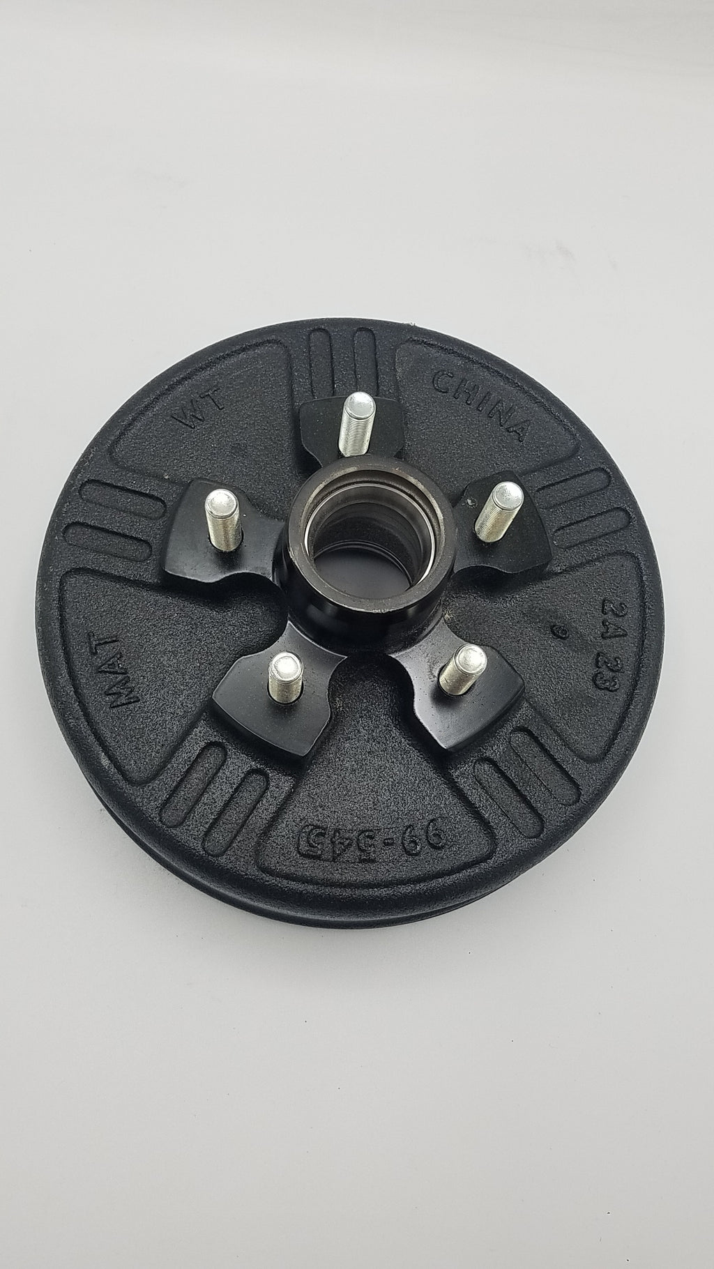 Brake Drum & Backing Plate – 3500 lb Axle, 5 on 4.5 Bolt Pattern, Electric Self-Adjusting, Right Side, Genuine Dexter (94545-B-FSA-DEX-R)