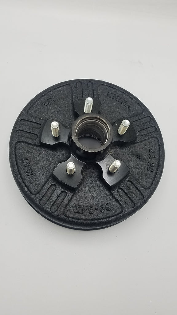 1-5x4.5 Dexter 5 Lug 3500# Drum with Dexter 10 Never Adjust Backing Plates Right Side (94545-B-FSA-DEX-R)