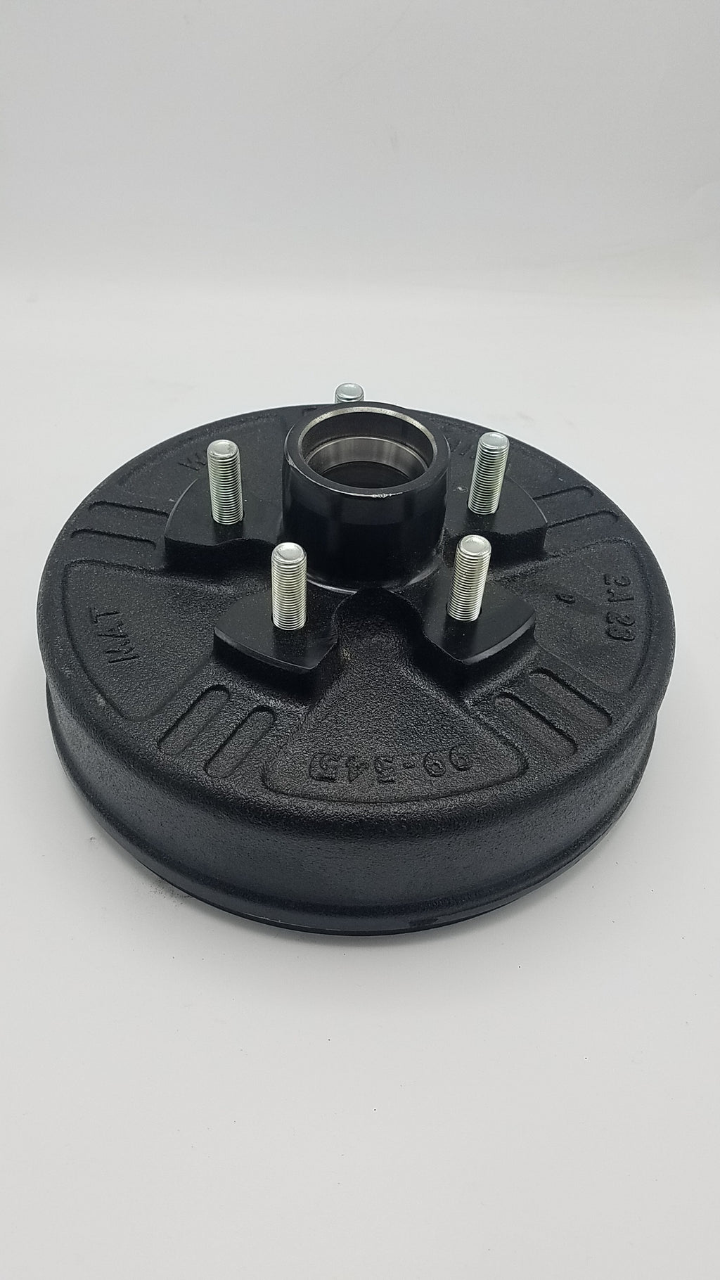 Brake Drum & Backing Plate – 3500 lb Axle, 5 on 4.5 Bolt Pattern, Electric Self-Adjusting, Right Side, Genuine Dexter (94545-B-FSA-DEX-R)