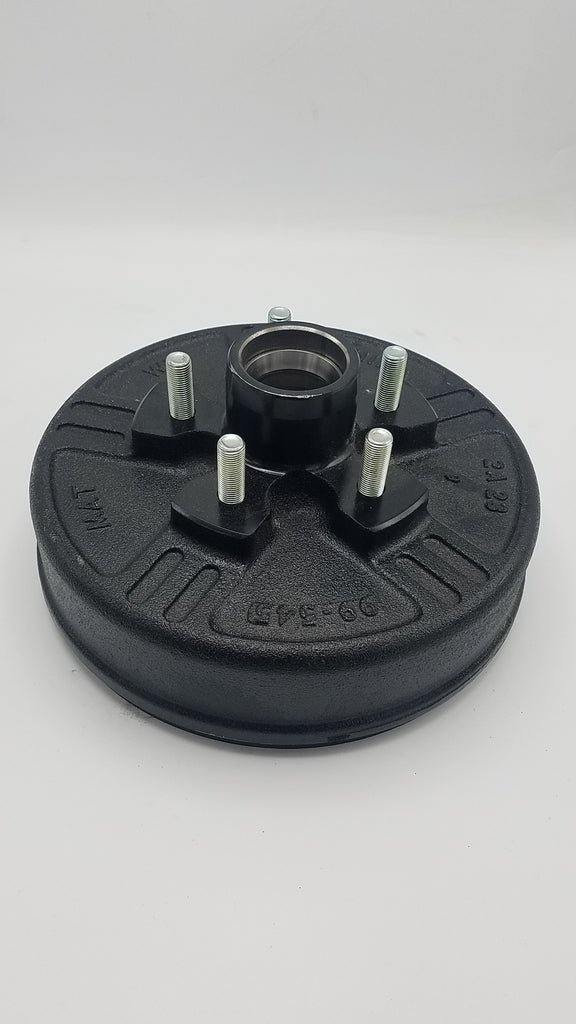 1-5x4.5 Dexter 5 Lug 3500# Drum with Dexter 10 Never Adjust Backing Plates Right Side (94545-B-FSA-DEX-R)