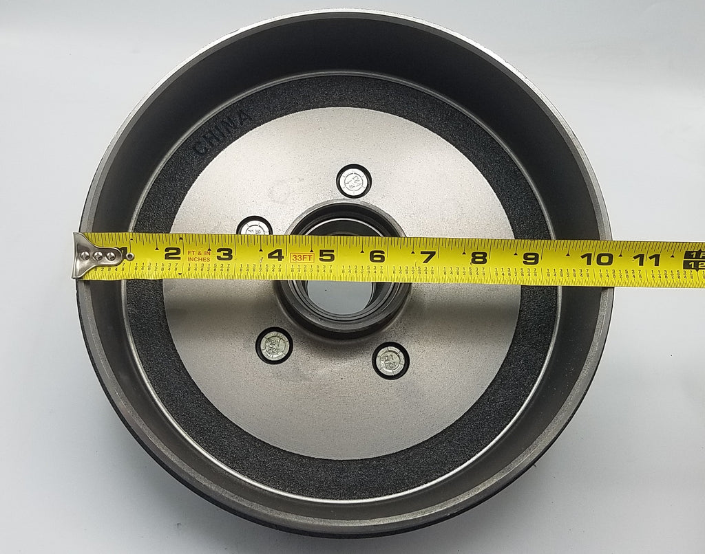 1-5x4.5 Dexter 5 Lug 3500# Drum with Dexter 10 Never Adjust Backing Plates Right Side (94545-B-FSA-DEX-R)