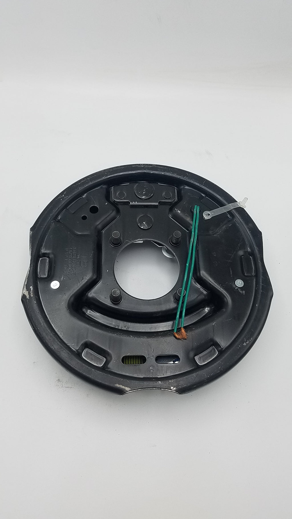 Brake Drum & Backing Plate – 3500 lb Axle, 5 on 4.5 Bolt Pattern, Electric Self-Adjusting, Right Side, Genuine Dexter (94545-B-FSA-DEX-R)