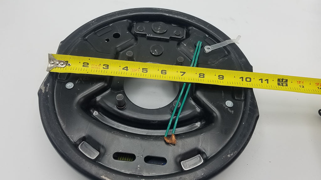 Brake Drum & Backing Plate – 3500 lb Axle, 5 on 4.5 Bolt Pattern, Electric Self-Adjusting, Right Side, Genuine Dexter (94545-B-FSA-DEX-R)