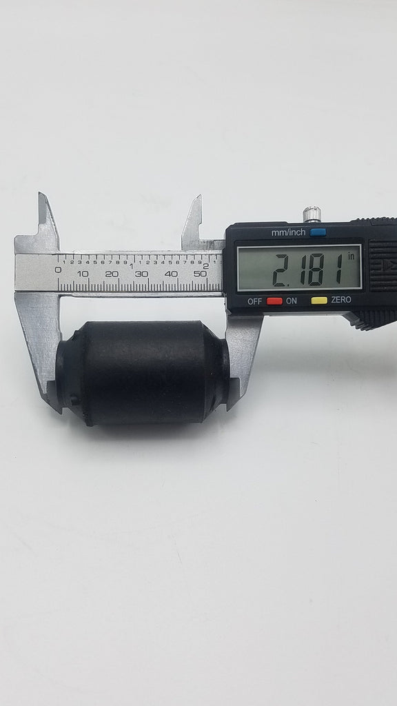 X4 (FOUR) SPRING EYE BUSHING, .646 ID X 1.30 OD 2.18 LONG. STEEL/RUBBER/STEEL 9K 9000 fits 072-010-02 (014-073-01-LOTOF4)